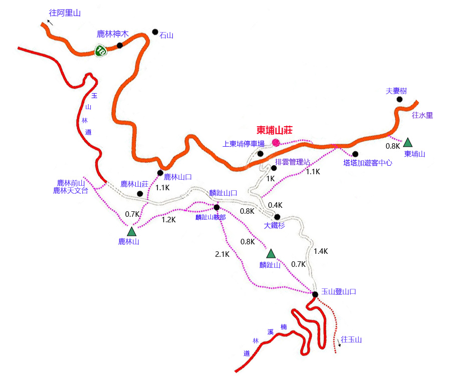 關於東埔山莊 雲之端 東埔山莊 提供玉山塔塔加周邊 最近的住宿與接駁服務